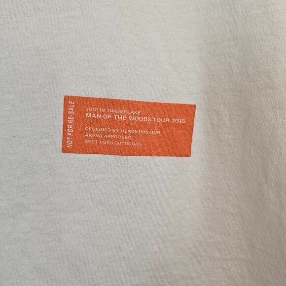 Justin Timberlake Tour 2018 Man of the Woods Tee Size Medium - Picture 3 of 14